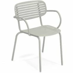 Emu MOM Armlehnstuhl 4er Set - 4 Stühle à 76 X 58,5 X 56 Cm - Zement