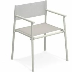 Emu TERRAMARE Armlehnstuhl 2er Set - 2 Stühle à 79 X 61 X 53 Cm - Weiß/hellgrau