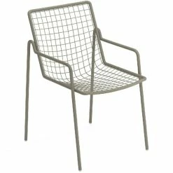 Emu RIO R50 Armlehnstuhl 4er Set - 4 Stühle à 83,5 X 53,5 X 59 Cm - Grau/grün