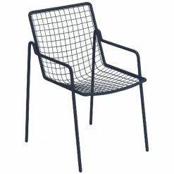 Emu RIO R50 Armlehnstuhl 4er Set - 4 Stühle à 83,5 X 53,5 X 59 Cm - Dunkelblau