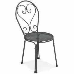 Emu PIGALLE Stuhl 4er Set - 4 Stühle à 85 X 45 X 54 Cm - Antikeisen