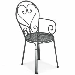 Emu PIGALLE Armlehnstuhl 4er Set - 4 Stühle à 85 X 50 X 54 Cm - Antikeisen