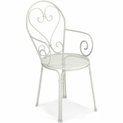 Emu PIGALLE Armlehnstuhl 4er Set - 4 Stühle à 85 X 50 X 54 Cm - Weiß