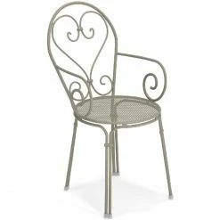 Emu PIGALLE Armlehnstuhl 4er Set - 4 Stühle à 85 X 50 X 54 Cm - Grau/grün