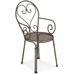 Emu PIGALLE Armlehnstuhl 4er Set - 4 Stühle à 85 X 50 X 54 Cm - Indischbraun