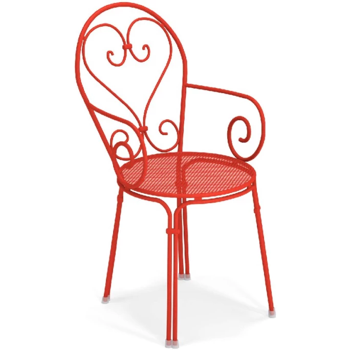 emu PIGALLE Armlehnstuhl 4er Set - 4 Stühle à 85 x 50 x 54 cm - scharlachrot Emu PIGALLE Armlehnstuhl 4er Set - 4 Stühle à 85 X 50 X 54 Cm - Scharlachrot -qeeboo shop unnamed file 3227