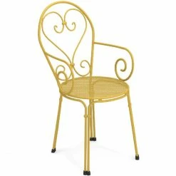 Emu PIGALLE Armlehnstuhl 4er Set - 4 Stühle à 85 X 50 X 54 Cm - Curry-gelb