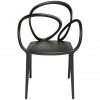 Qeeboo Loop Chair Ohne Kissen Stuhl 2er Set - 2 Stühle à 52 X 56 X 84 Cm - Black