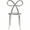 Qeeboo Ribbon Chair Metall Finish Stuhl - 45,5 X 49,5 X 83,5 Cm - Silver