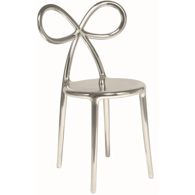 qeeboo Ribbon Chair Metall Finish Stuhl - 45,5 x 49,5 x 83,5 cm - silver Qeeboo Ribbon Chair Metall Finish Stuhl - 45,5 X 49,5 X 83,5 Cm - Silver -qeeboo shop unnamed file 330