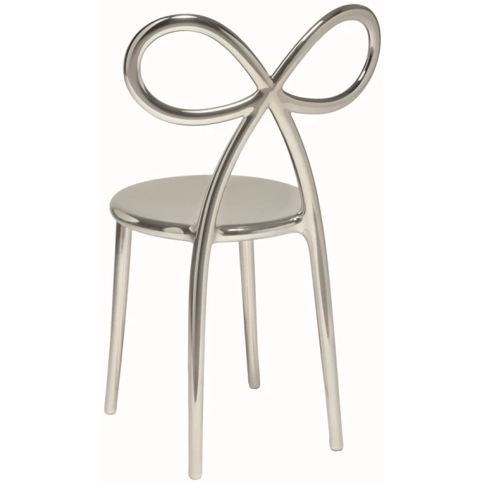 qeeboo Ribbon Chair Metall Finish Stuhl - 45,5 x 49,5 x 83,5 cm - silver Qeeboo Ribbon Chair Metall Finish Stuhl - 45,5 X 49,5 X 83,5 Cm - Silver -qeeboo shop unnamed file 331