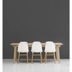 Normann Copenhagen Form Oak Stuhl - H 80 X B 48 X T 52 Cm - White / Eiche -qeeboo shop unnamed file 34