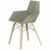 Vondom FAZ WOOD Stühle Mit Armlehnen - 4er Set - 4er Set - 57x52x82 Cm - Ecru