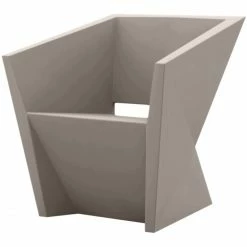 Vondom FAZ Stuhl Mit Armlehnen - 72x65x76 Cm - Taupe