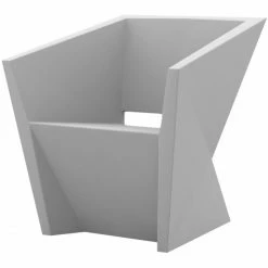 Vondom FAZ Stuhl Mit Armlehnen - 72x65x76 Cm - Stahlgrau