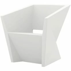 Vondom FAZ Stuhl Mit Armlehnen - 72x65x75 Cm - Eis + RGB LED + Akku