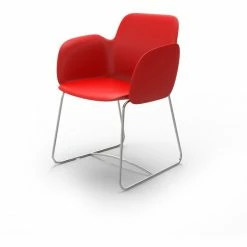 Vondom PEZZETTINA Stuhl Mit Armlehnen - 58x55x80 Cm - Rot