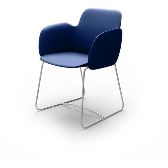 Vondom PEZZETTINA Stuhl mit Armlehnen - 58x55x80 cm - navy Vondom PEZZETTINA Stuhl Mit Armlehnen - 58x55x80 Cm - Navy -qeeboo shop unnamed file 3600