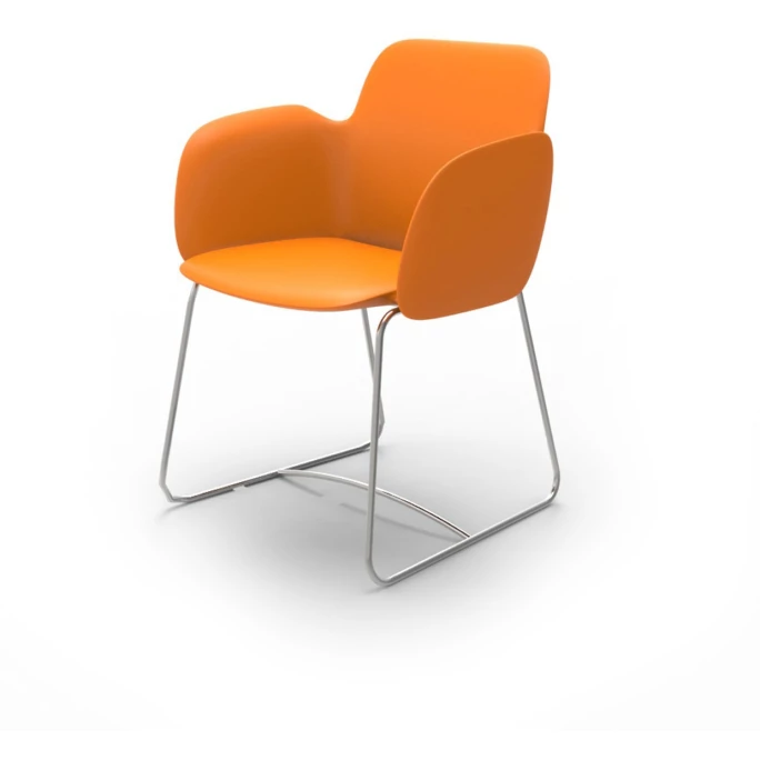 Vondom PEZZETTINA Stuhl mit Armlehnen - 58x55x80 cm - orange Vondom PEZZETTINA Stuhl Mit Armlehnen - 58x55x80 Cm - Orange -qeeboo shop unnamed file 3631