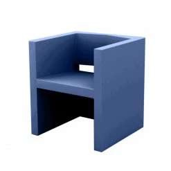 Vondom VELA Stuhl Mit Armlehnen - 58x55x65 Cm - Navy