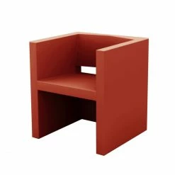 Vondom VELA Stuhl Mit Armlehnen - 58x55x65 Cm - Rot