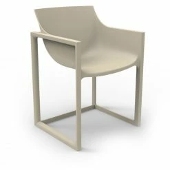 Vondom WALLSTREET Stuhl Mit Armlehnen - 2er Set - 2er Set - 57x53x80 Cm - Ecru