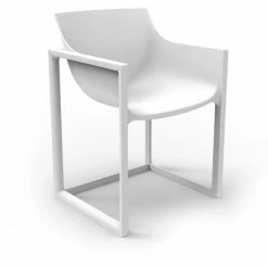 Vondom WALLSTREET Stuhl Mit Armlehnen - 2er Set - 2er Set - 57x53x80 Cm - Weiß