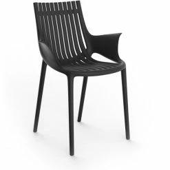 Vondom IBIZA Stuhl Mit Armlehnen - 4er Set - 4er Set - 60x51x81 Cm - Schwarz