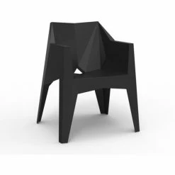 Vondom VOXEL Stuhl Mit Armlehnen - 4er Set - 4er Set - 63x60x80 Cm - Schwarz