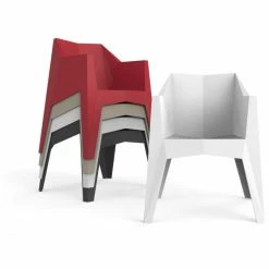 Vondom VOXEL Stuhl Mit Armlehnen - 4er Set - 4er Set - 63x60x80 Cm - Schwarz 4 Vondom VOXEL Stuhl Mit Armlehnen - 4er Set - 4er Set - 63x60x80 Cm - Schwarz -qeeboo shop unnamed file 3675