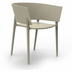 Vondom AFRICA Stuhl Mit Armlehnen - 4er Set - 4er Set - 58x53x75 Cm - Ecru