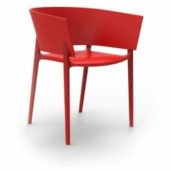 Vondom AFRICA Stuhl Mit Armlehnen - 4er Set - 4er Set - 58x53x75 Cm - Rot