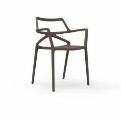 Vondom DELTA Stuhl Mit Armlehnen - 4er Set - 4er Set - 59x50x80 Cm - Broncefarben