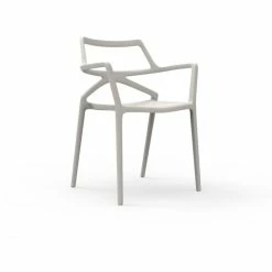 Vondom DELTA Stuhl Mit Armlehnen - 4er Set - 4er Set - 59x50x80 Cm - Ecru