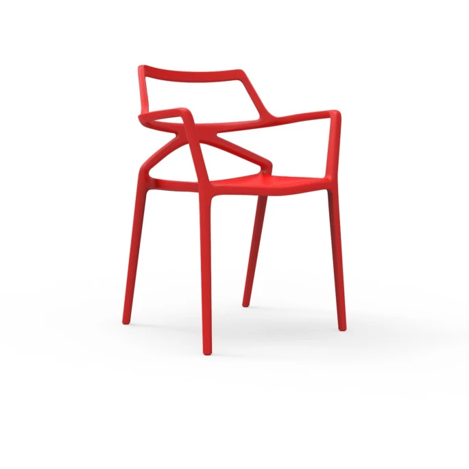 Vondom DELTA Stuhl mit Armlehnen - 4er Set - 4er Set - 59x50x80 cm - rot Vondom DELTA Stuhl Mit Armlehnen - 4er Set - 4er Set - 59x50x80 Cm - Rot -qeeboo shop unnamed file 3696