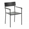 Serax August Armlehnstuhl 2er Set - 2 Stühle à Länge 49,4 Cm X Breite 48,8 Cm X Höhe 85 Cm - Schwarz