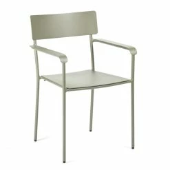 Serax August Armlehnstuhl 2er Set - 2 Stühle à Länge 49,4 Cm X Breite 48,8 Cm X Höhe 85 Cm - Eucalyptus Grün