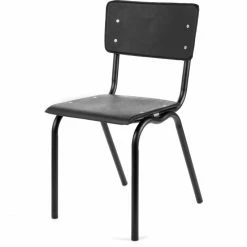 Serax Vinyl-Vinyl Stuhl 2er Set - 2 Stühle à Länge 50 Cm X Breite 41 Cm X Höhe 80 Cm - Schwarz