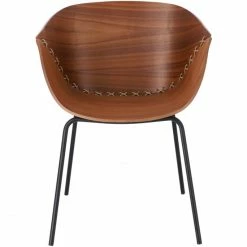 Jan Kurtz GOSSIP Sessel - 81x65x58 Cm - Schwarz/nussbaum