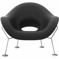 Qeeboo Pupa Powder Coat Outdoor Sessel - 87 X 78 X 84 Cm - Black