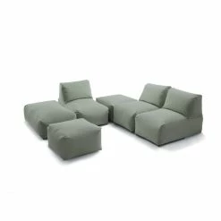 Sitting Bull ZIPP Sessel / Liege Outdoor - Länge: 115 Cm - 75x75 Cm - Sea Green -qeeboo shop unnamed file 4377