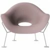 Qeeboo Pupa Chrome Base Indoor Sessel - 87 X 78 X 84 Cm - Pink