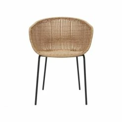 House Doctor Hapur Korbsessel - 2er Set - 2 Stück à 49x58x78 Cm - Natur