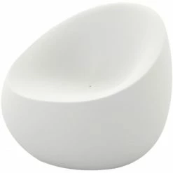 Vondom STONE Lounge Sessel - 88x81x78 Cm - Eis + RGB LED