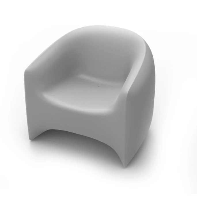 Vondom BLOW Lounge Sessel - 90x78x76 cm - stahlgrau Vondom BLOW Lounge Sessel - 90x78x76 Cm - Stahlgrau -qeeboo shop unnamed file 4542