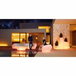 Vondom FAZ Lounge Sessel - 120x100x70 Cm - Eis + Weißem LED -qeeboo shop unnamed file 4646