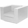 Vondom VELA Lounge Sessel - 100x100x72 Cm - Eis + Weißem LED