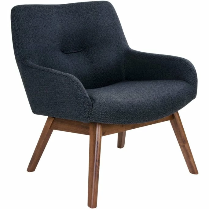 House Nordic London Lounge Sessel - 65x63x73 cm - grau - mit Walnuss-Beinen House Nordic London Lounge Sessel - 65x63x73 Cm - Grau - Mit Walnuss-Beinen -qeeboo shop unnamed file 4665