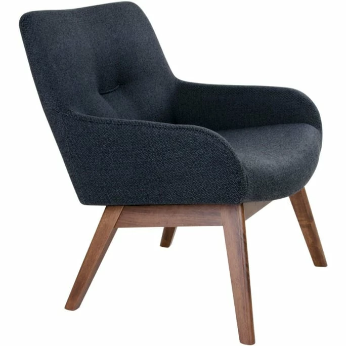 House Nordic London Lounge Sessel - 65x63x73 cm - grau - mit Walnuss-Beinen House Nordic London Lounge Sessel - 65x63x73 Cm - Grau - Mit Walnuss-Beinen -qeeboo shop unnamed file 4667