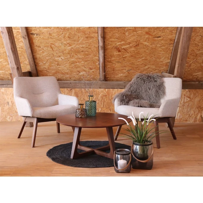 House Nordic London Lounge Sessel - 65x63x73 cm - sand - mit Walnuss-Beinen House Nordic London Lounge Sessel - 65x63x73 Cm - Sand - Mit Walnuss-Beinen -qeeboo shop unnamed file 4676